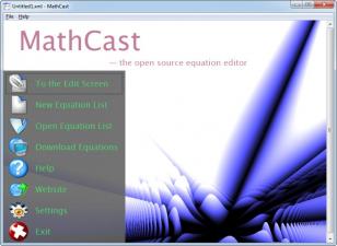 MathCast main screen